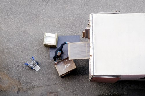 Kennington eco-friendly van parked near terraced houses